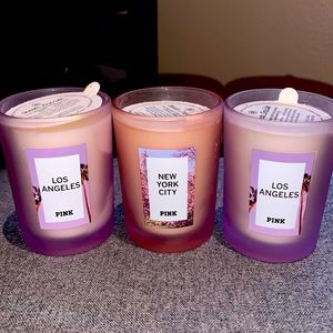 Victoria’s Secret PINK City 3pc. Candle bundle